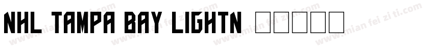 NHL Tampa Bay Lightn字体转换